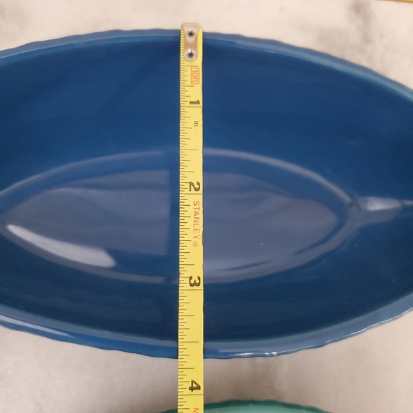 West Elm Fish-Shaped Ceramic Bowls - Blue and Teal - Picture 9 of 12